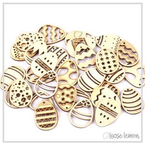 Wooden Egg Shapes | 10 Pieces