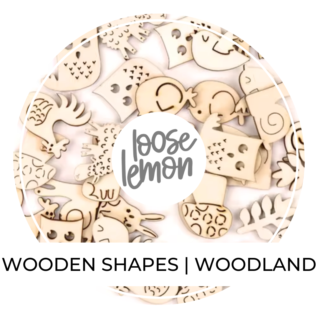 Wooden Woodland Shapes | 9 Pieces