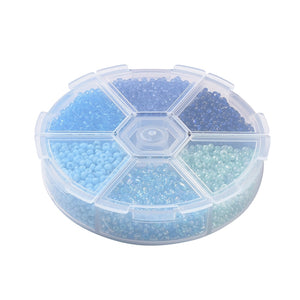 Glass Seed Beads | Blue (60g)