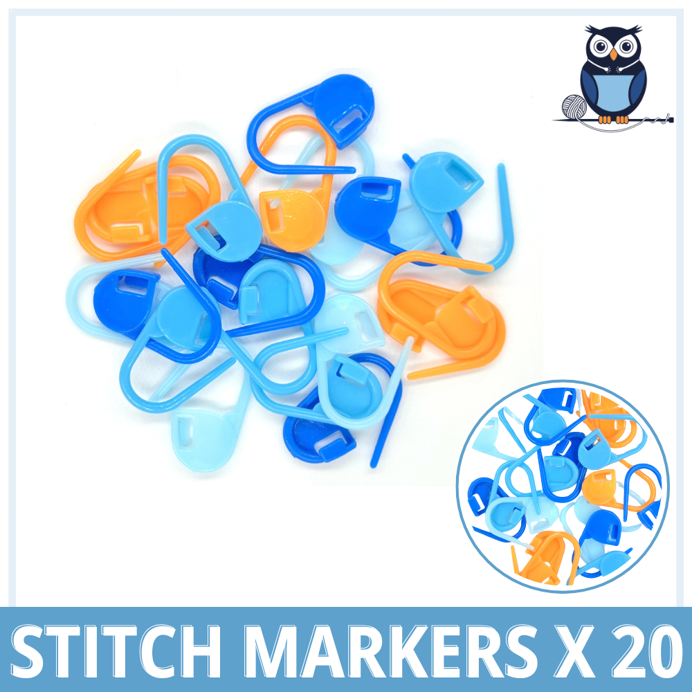 LightOwl Stitch Markers (20 Pieces)