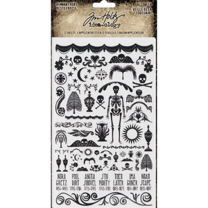 Tim Holtz Idea-Ology Remnant Rubs Rub-Ons | Halloween (TH94268)