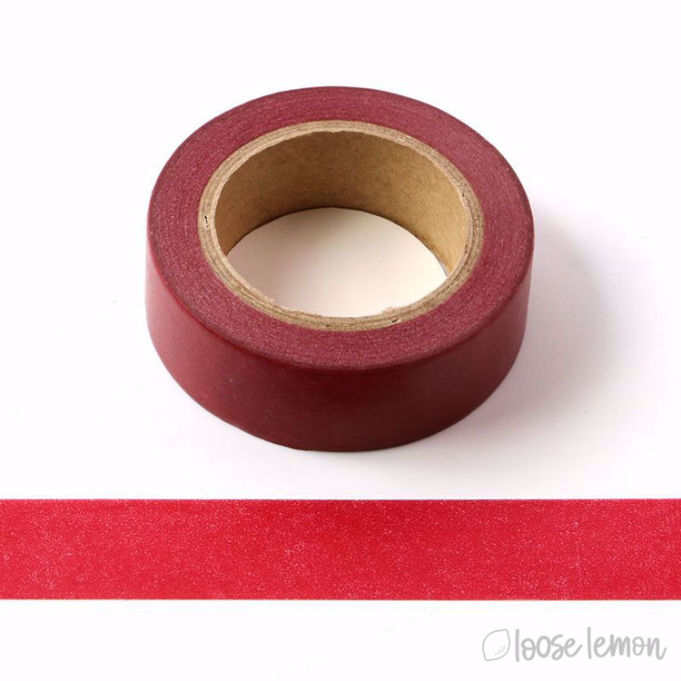 Plain Red - Washi Tape (10M)