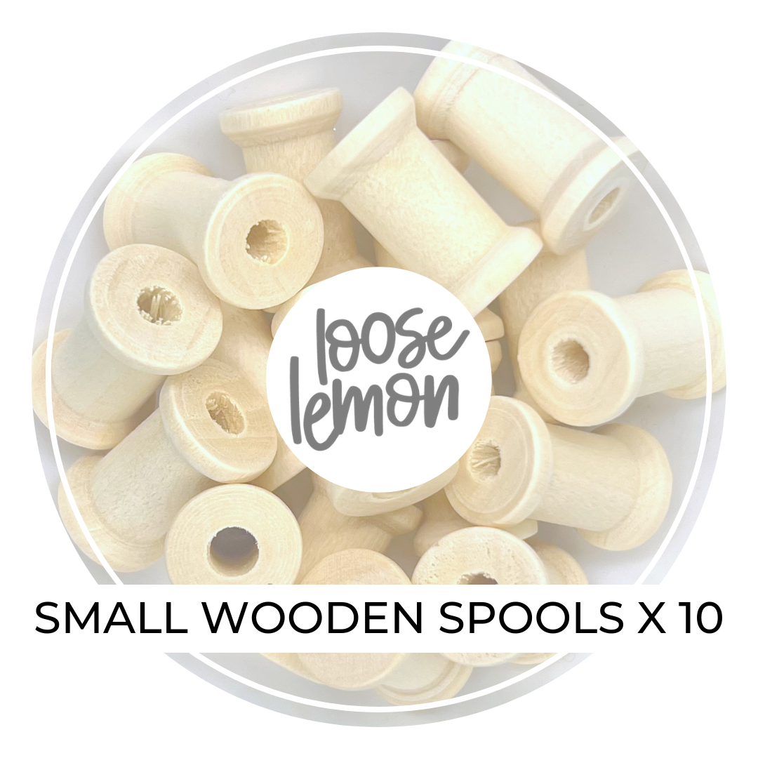 Wooden Spools (S) x 10 Pcs