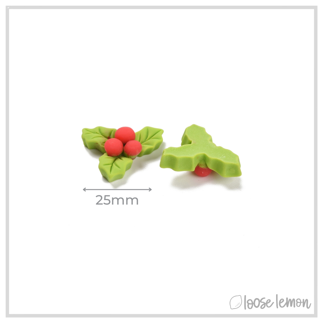 Resin | Holly Leaves x 8