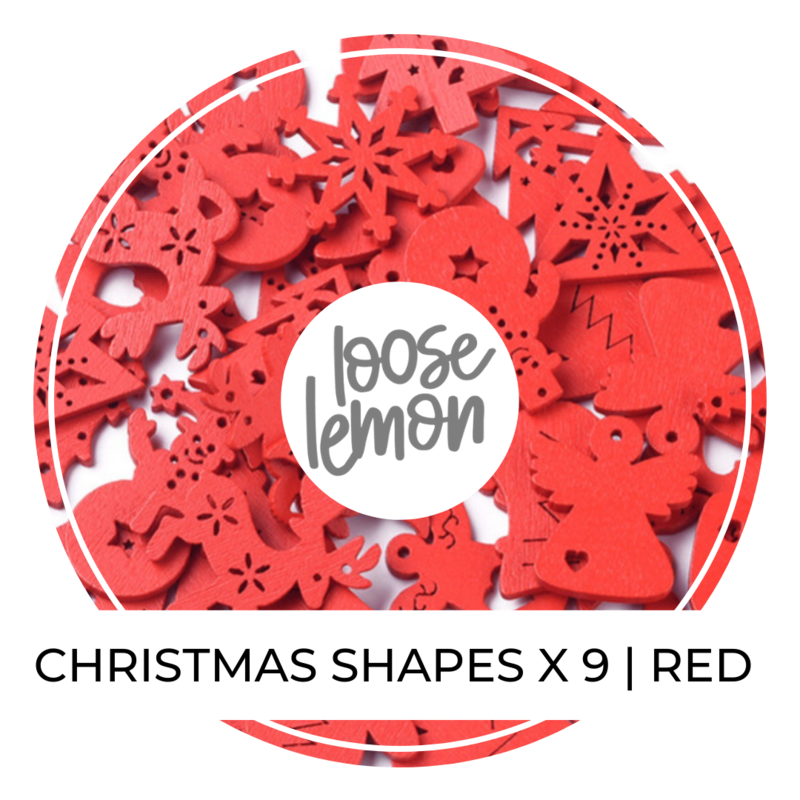 Christmas Shapes x 9 | Red