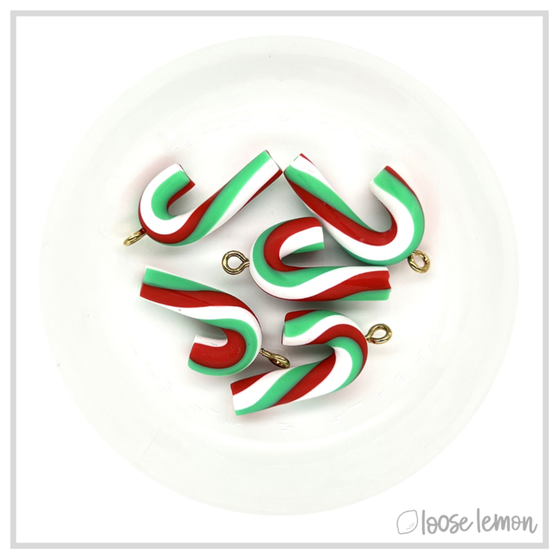 Clay Cane Charms x 5 | Mixed