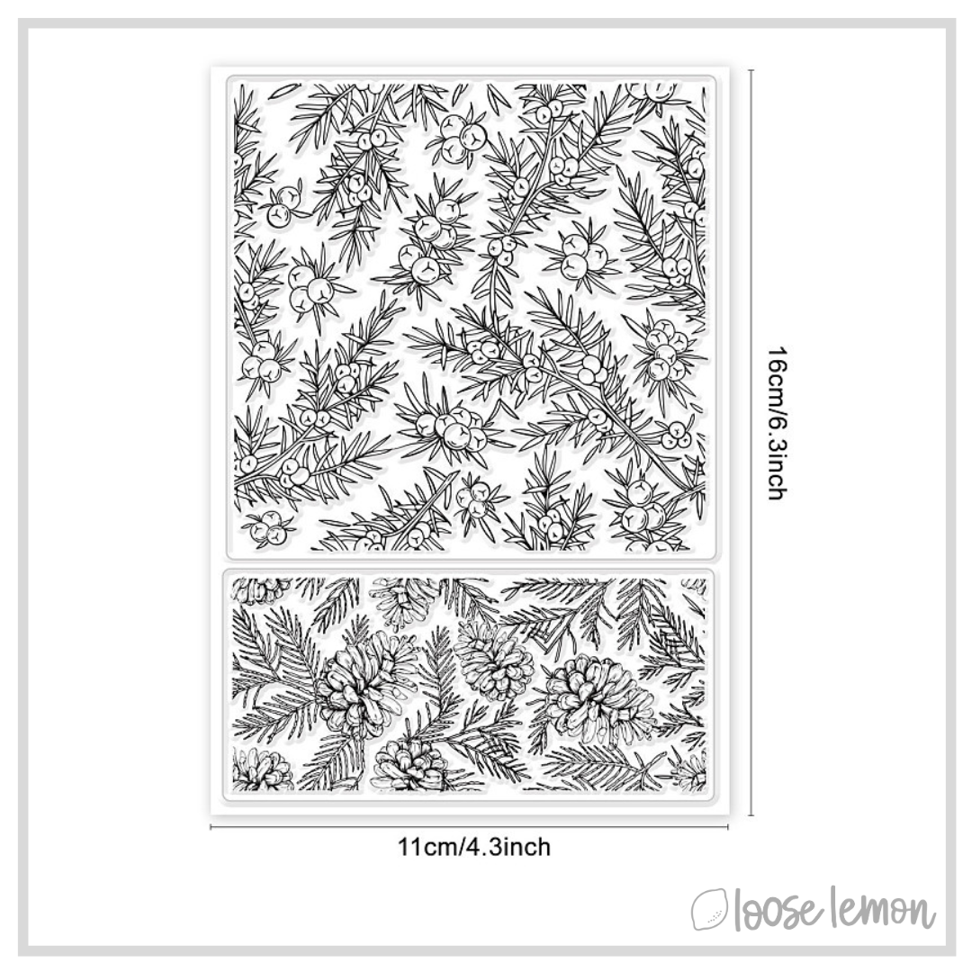 Christmas Acrylic Stamp | Christmas Greenery