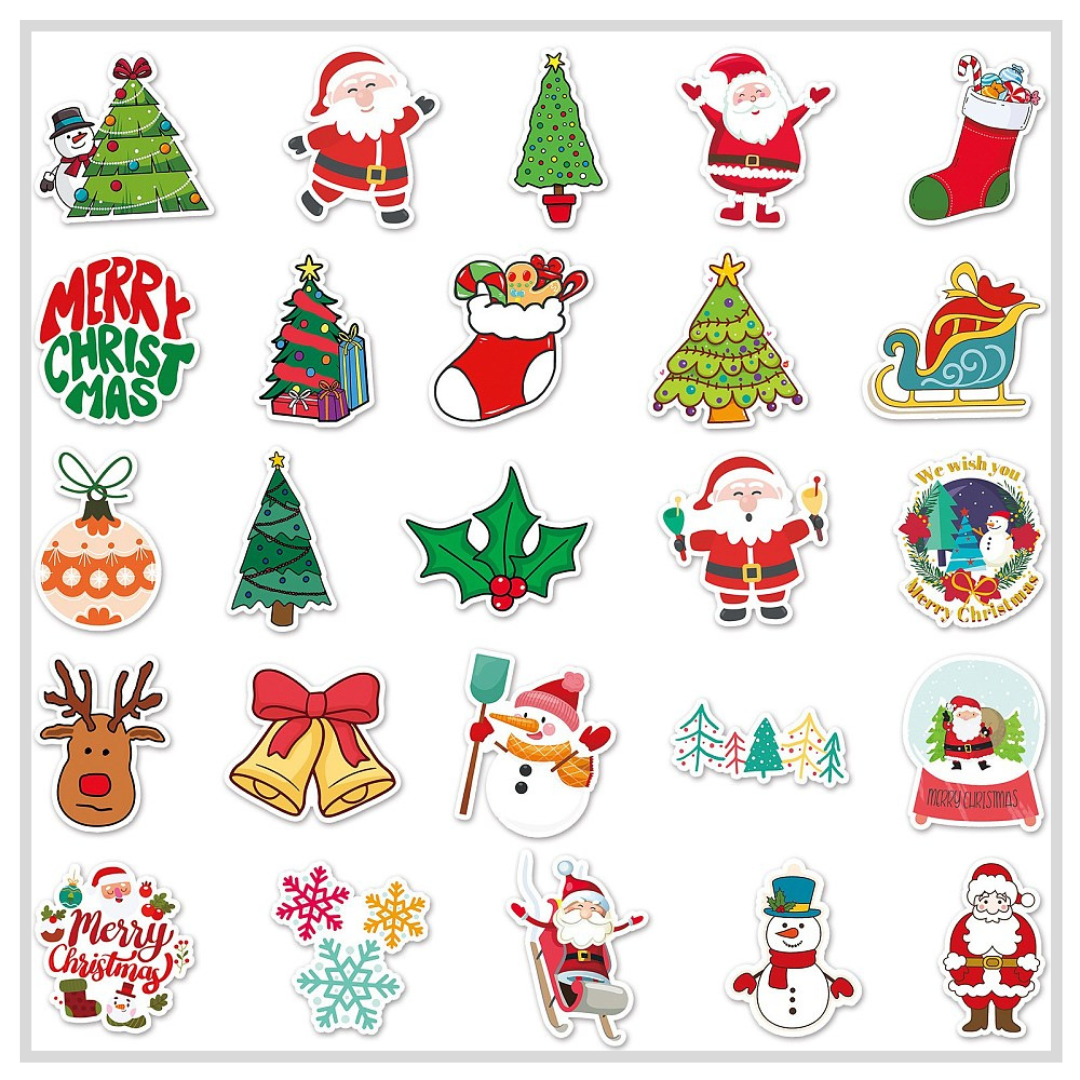 50 Sticker Set | Bold Christmas