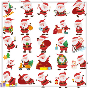 50 Sticker Set | Santa Christmas