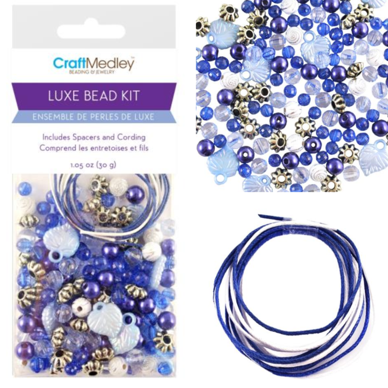 Craft Medley Luxe Bead Kit | Blue