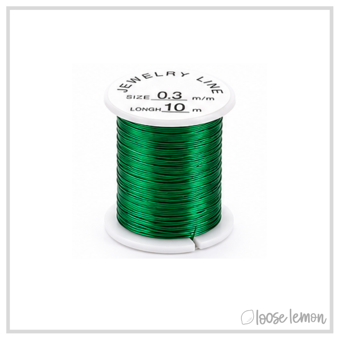 Set of 10 Copper Craft Wire (28ga) | 10M