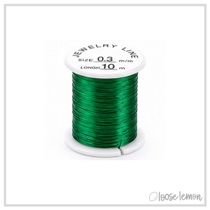 Set of 10 Copper Craft Wire (28ga) | 10M