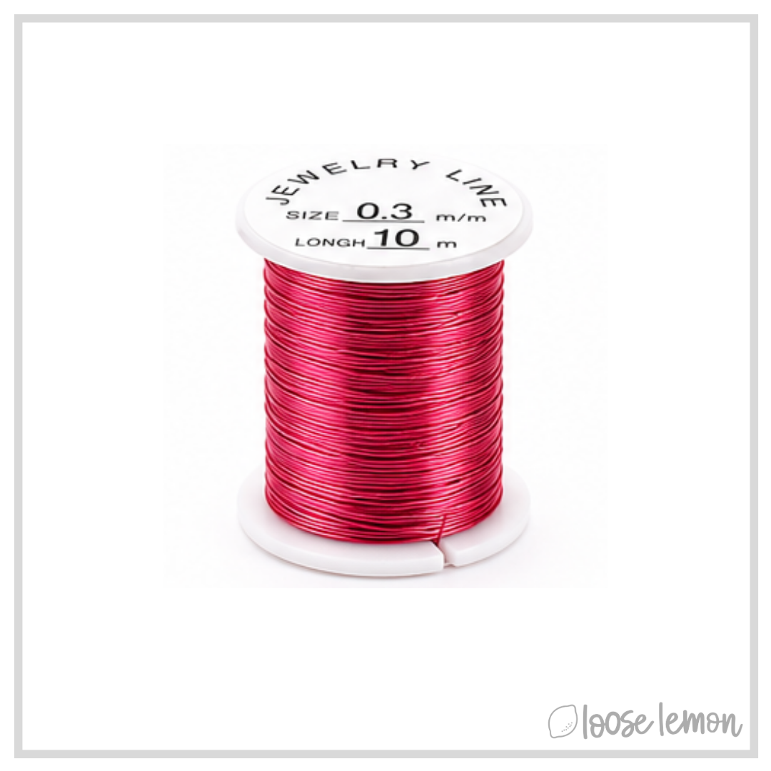 Set of 10 Copper Craft Wire (28ga) | 10M