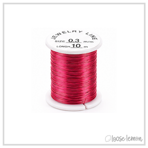 Set of 10 Copper Craft Wire (28ga) | 10M