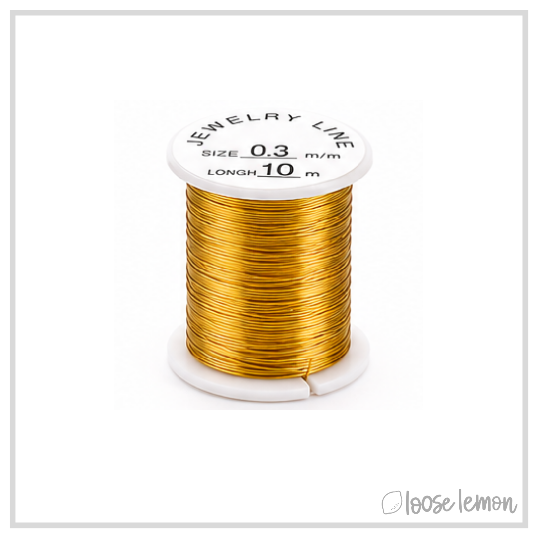 Set of 10 Copper Craft Wire (28ga) | 10M
