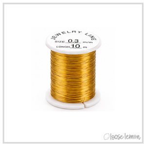 Set of 10 Copper Craft Wire (28ga) | 10M