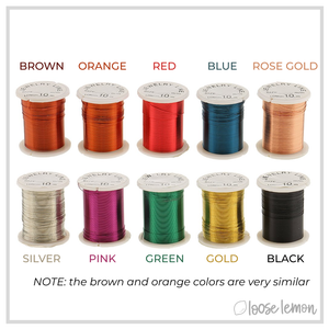 Blue Copper Craft Wire (28ga) | 10M