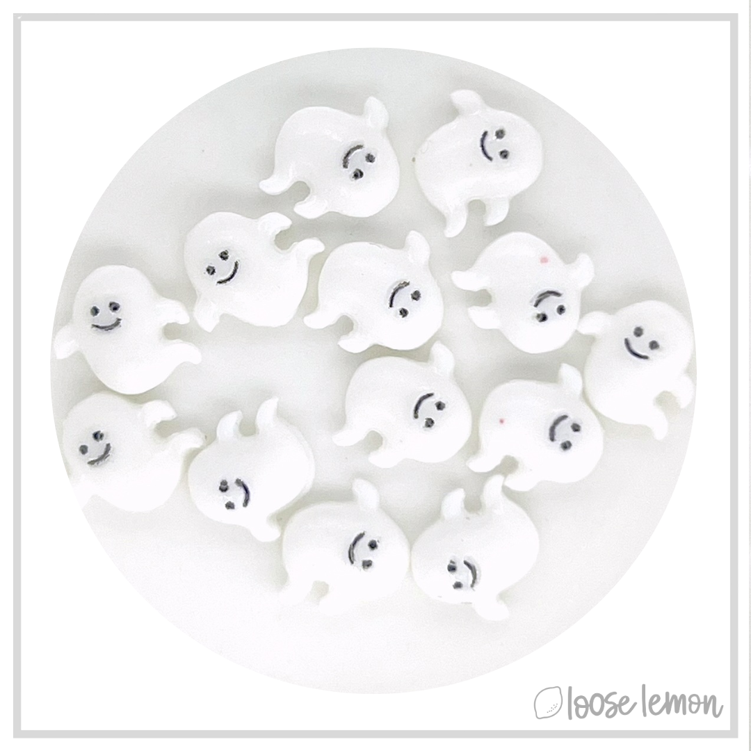 Mini Resin Ghosts x 12 | Flatback