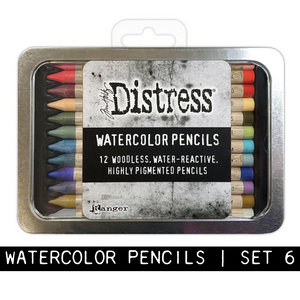 Tim Holtz Distress Watercolor Pencils | Set 6 (TDH83603)