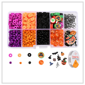 Flat Beads Bracelet Set (Halloween)