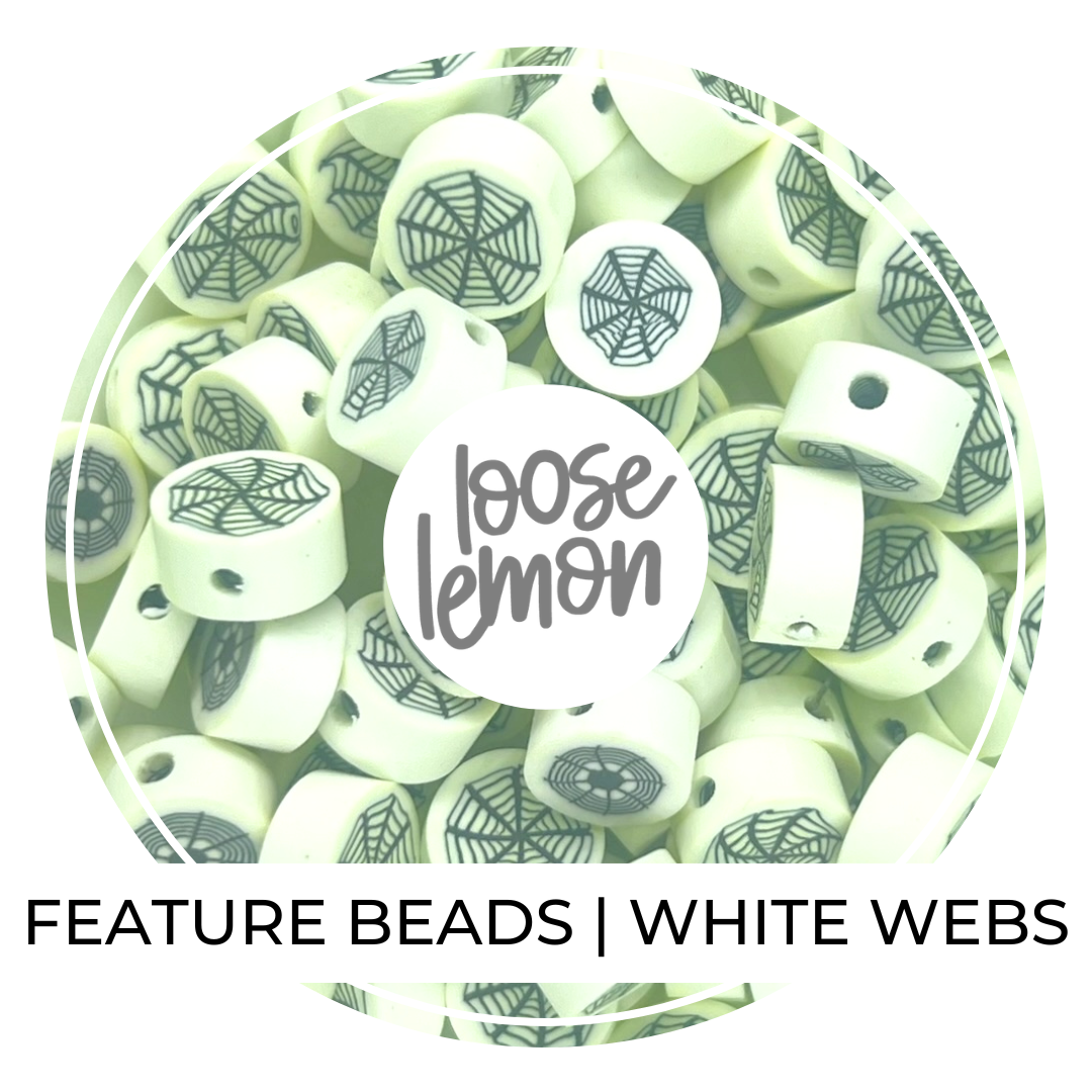 Feature Beads | White Webs