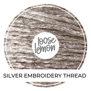 Silver Embroidery Thread  | 12 Ply X 8M
