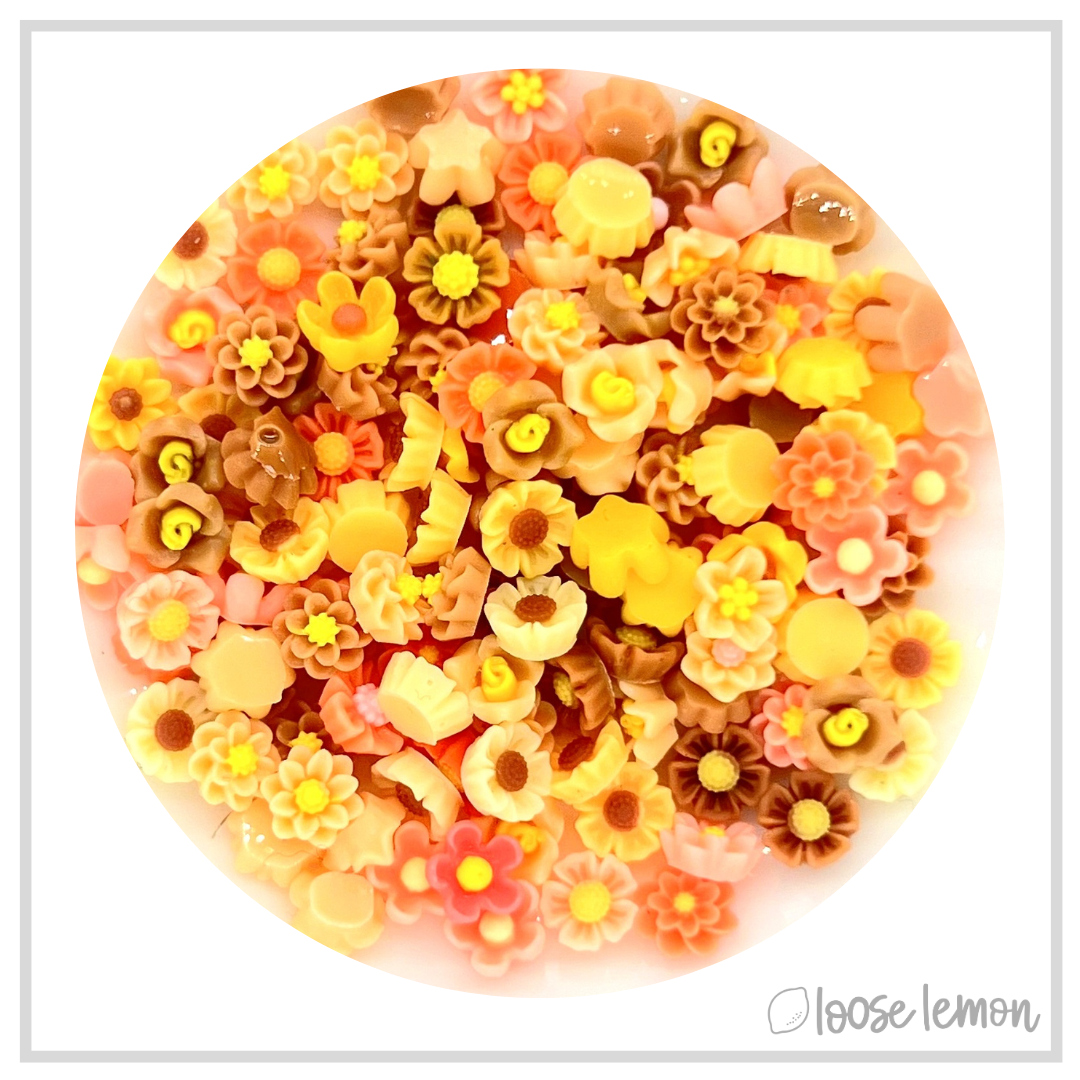 Mini Resin Flowers  | Yellows (2g)