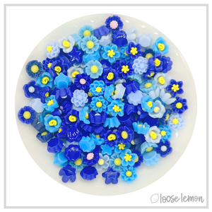 Mini Resin Flowers  | Blues (2g)