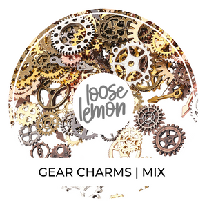 Cog & Gear Charms | Mix 8 Colors