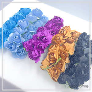 Paper Roses x 12 | Blue