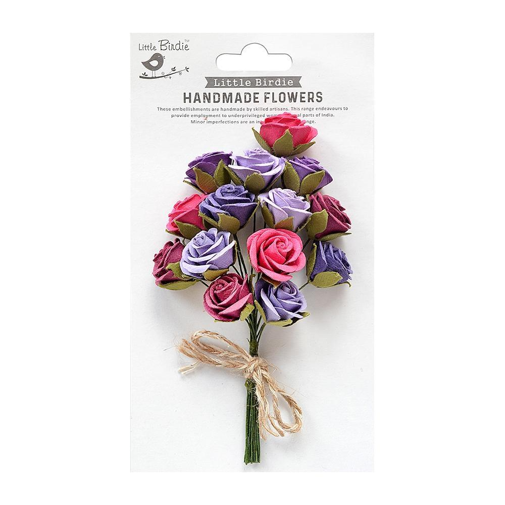 Little Birdie Handmade Paper Flowers | Charlie Bouquet (Cool Colors)