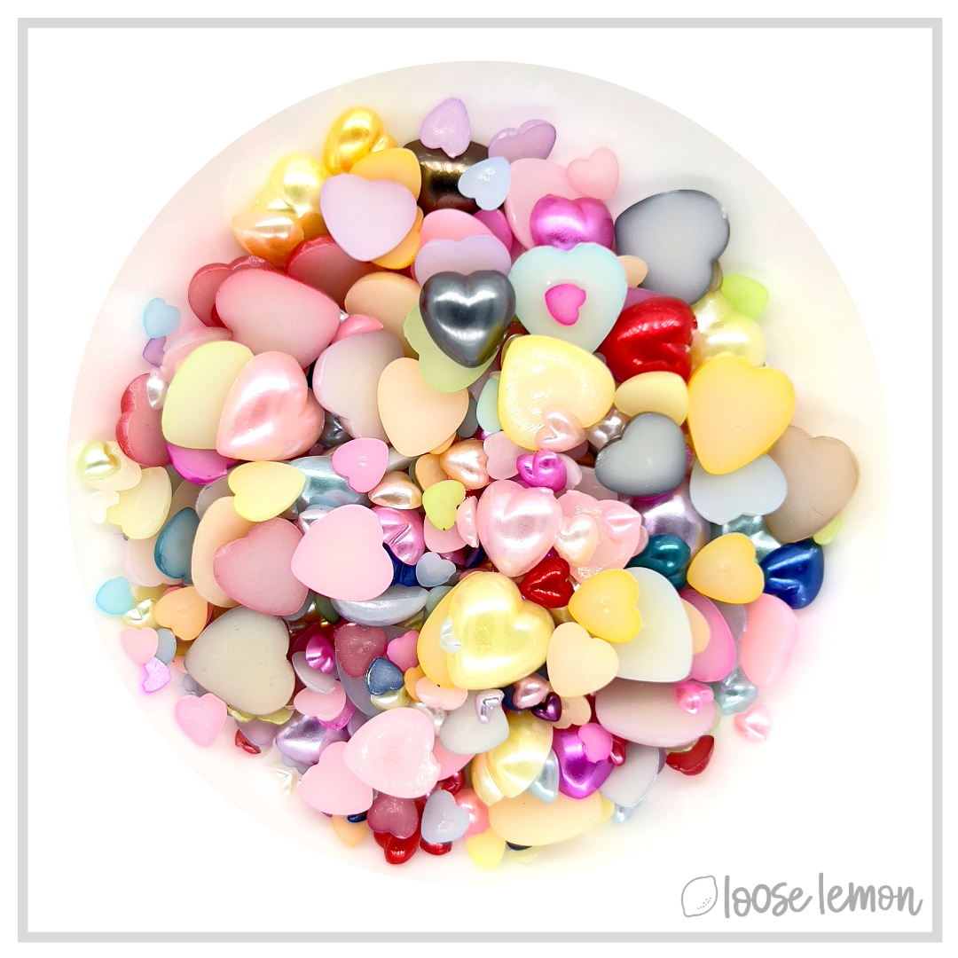 Clearance Mixed Pearl Hearts