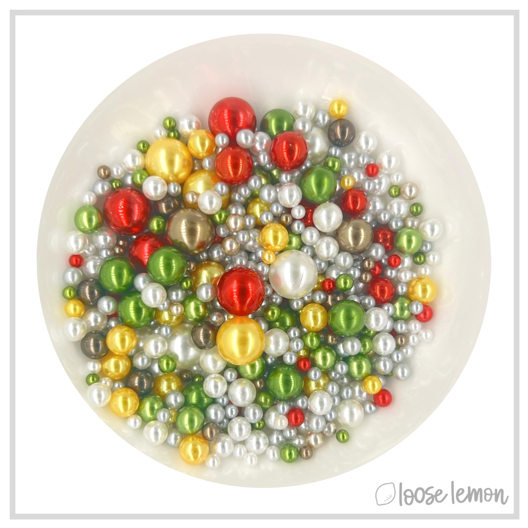 Clearance Pearls | Christmas Mix (40g Minimum)