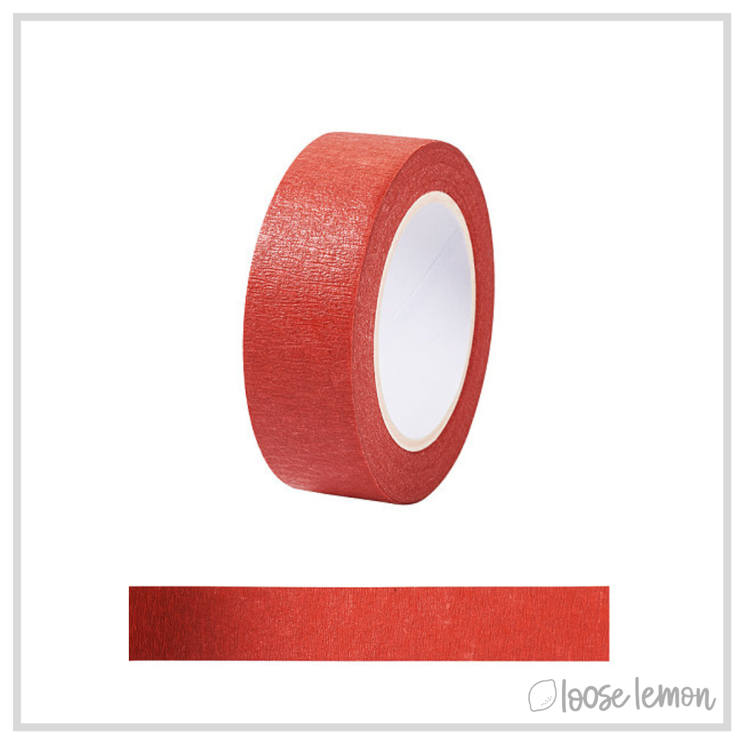 Red Crepe Washi Tape (15M)