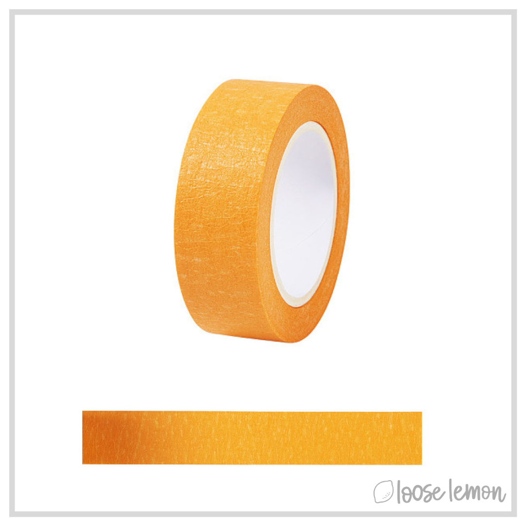Orange Crepe Washi Tape (15M)