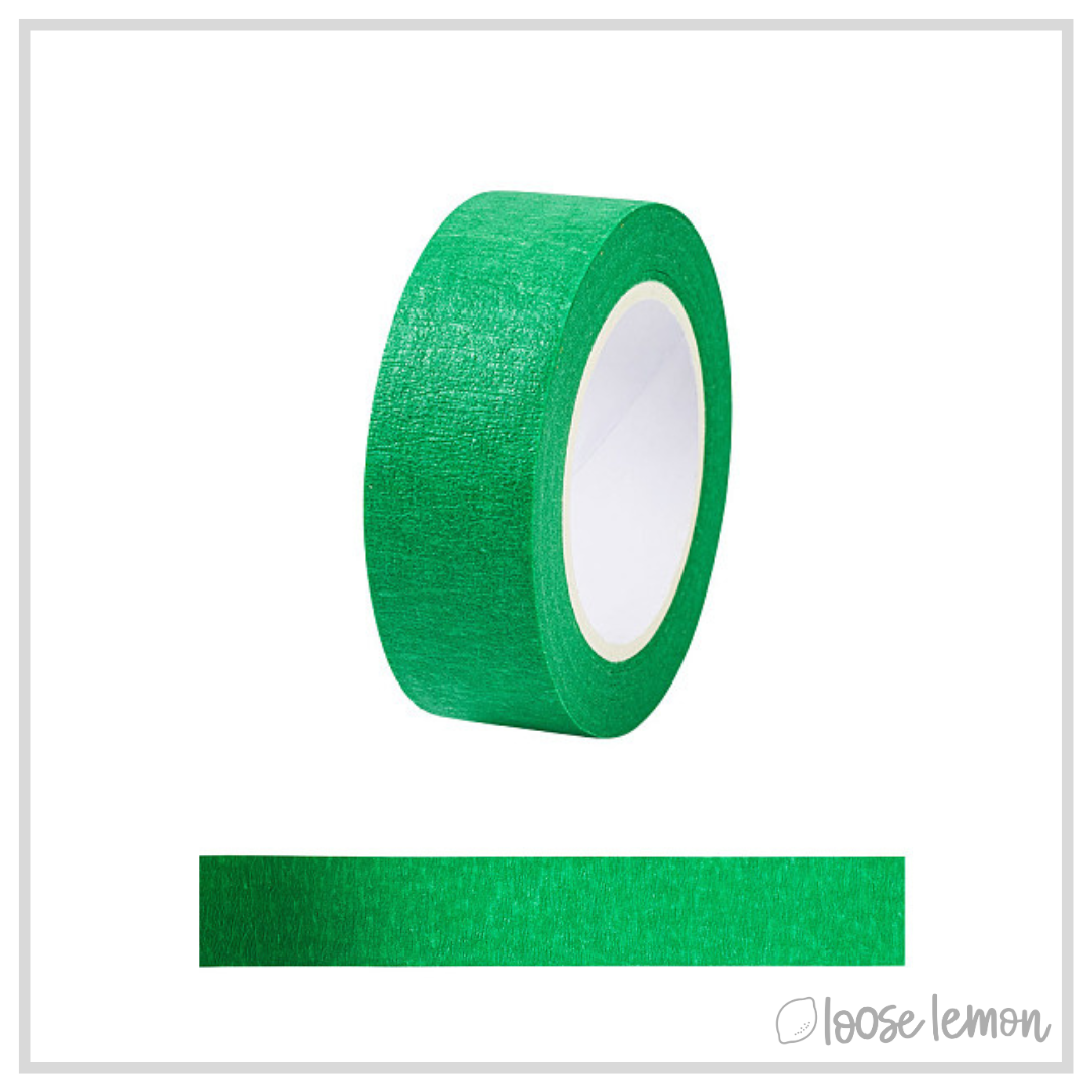 Green Crepe Washi Tape (15M)