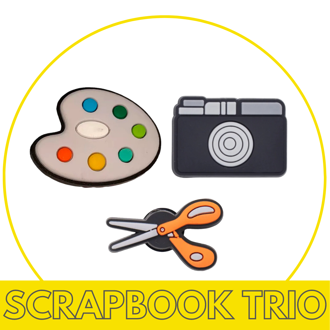 Scrapbook  / Craft Croc Charms Pack x 3