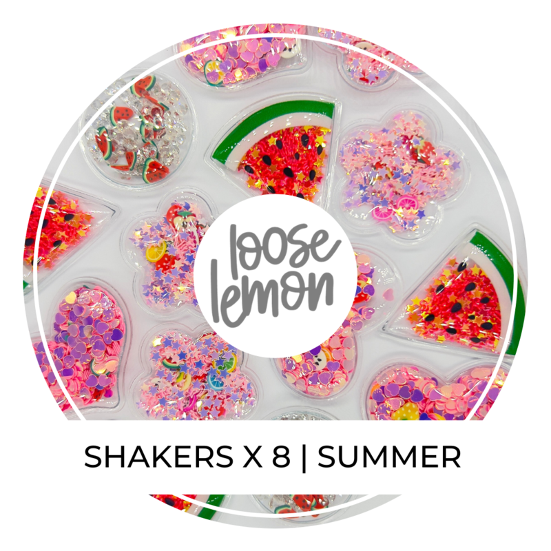 Shaker Card Embellishments | Summer x 5