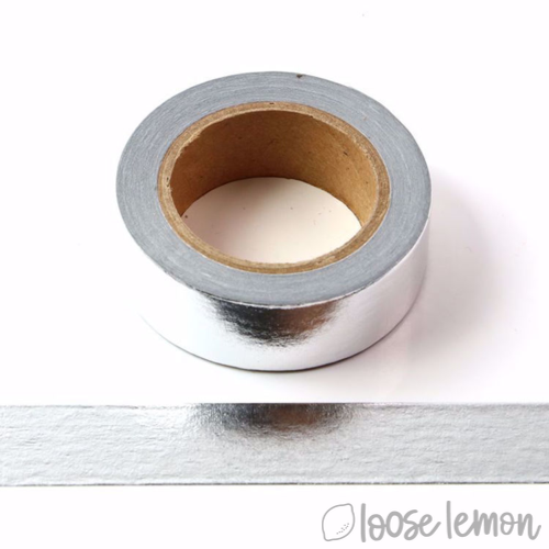 Bright Silver - Washi Tape (10M)