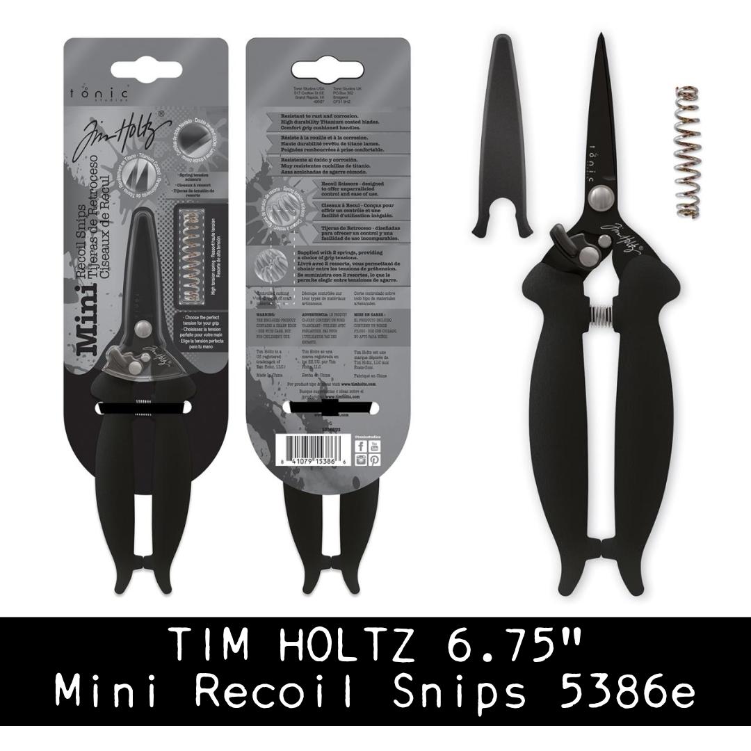 Tim Holtz Tonic 6.75" Mini Recoil Snips (5386e)