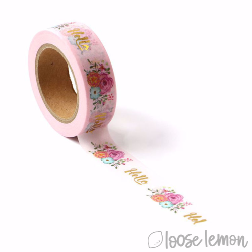 Hello Flowers Foil - Washi Tape (10M)