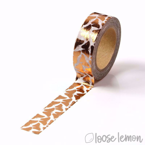 Rose Gold Butterfly Foil - Washi Tape (10M)