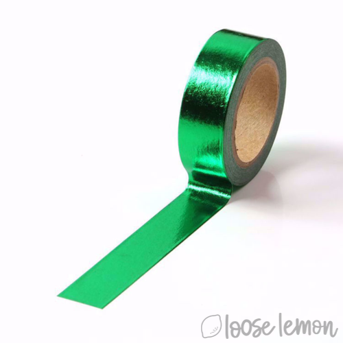 Bright Green Foil - Washi Tape (10M)