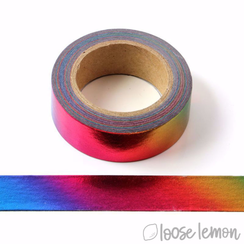 Rainbow Solid Foil - Washi Tape (10M)