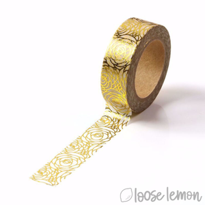 Gold Rose Foil - Washi Tape (10M)