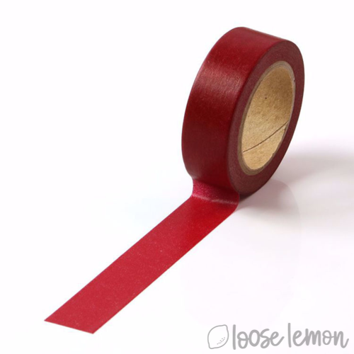 Plain Crimson - Washi Tape (10M)