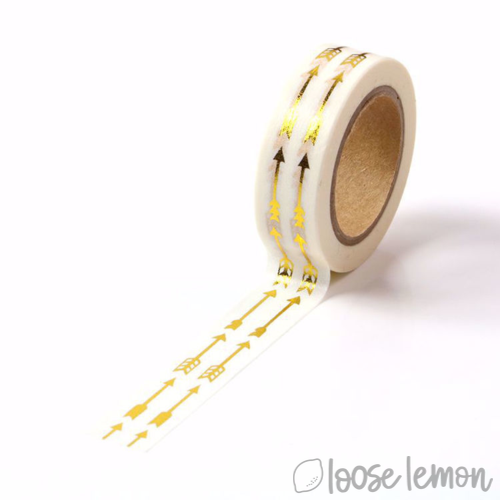 Gold Arrows Foil - Washi Tape (10M)