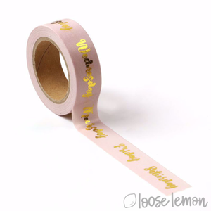 Every Day Gold Foil - Washi Tape (10M)