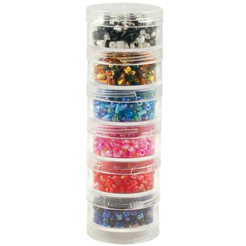 Craft Medley Screw Stack Cannisters X 6
