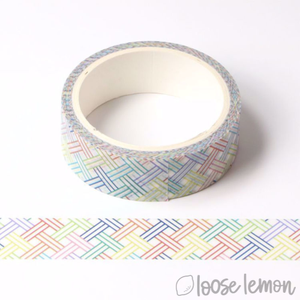 Watercolor Hatch - Washi Tape (5M)